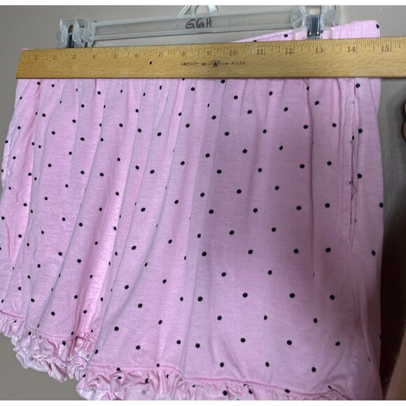 Joyspun Camisole Shorts Set Pink Polka Dot Pajamas Intimates Sleepwear Women M - Picture 7 of 8